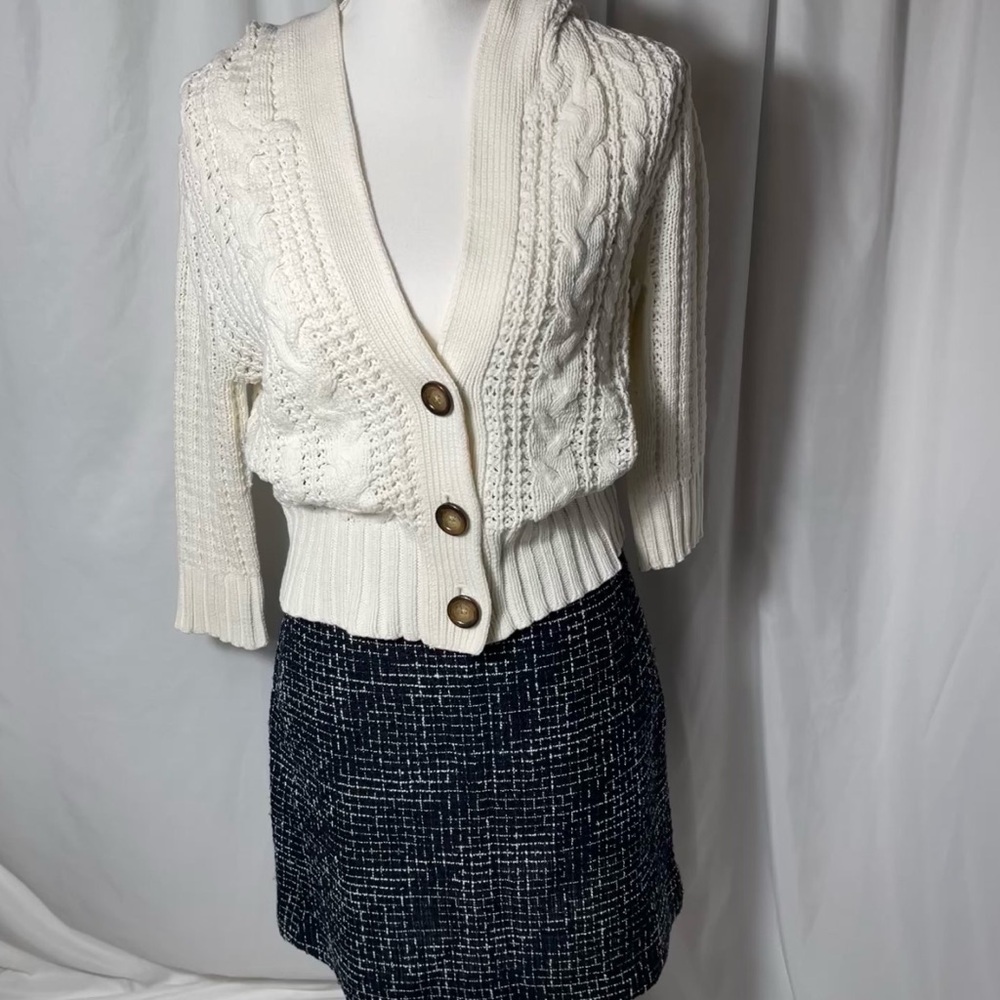 J. CREW ROYAL NOEL TWEED MINI SKIRT (NWT, Size 2) Runs bigger